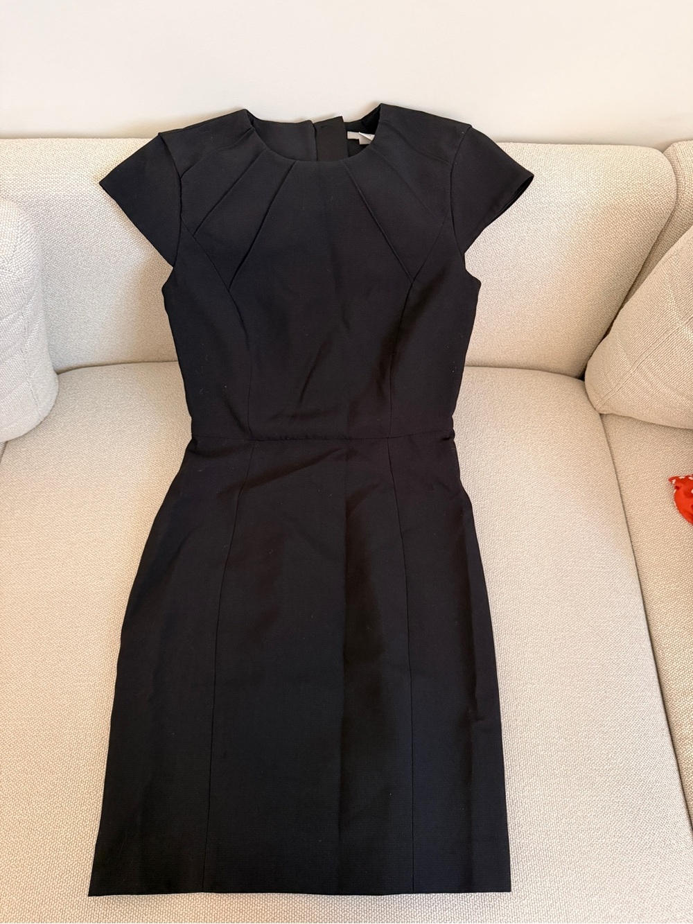 Classic Black Cap-Sleeve Dress